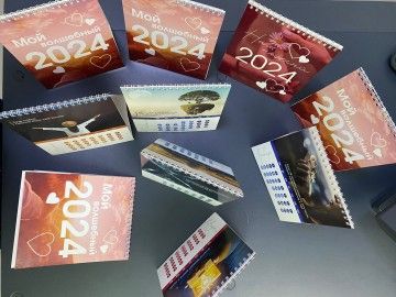 Печать настольных и квартальных календарей в Уфе на 2026–2027 — от 120 ₽, своё производство