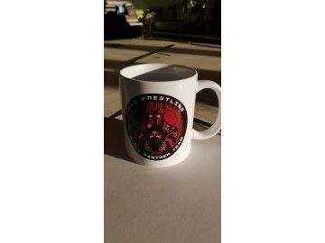 Кружка «MAS WRESTLING / Black Panther Team» (та же, что №8, но уже на готовой посуде) — печать на кружках Уфа — НеоШтамп